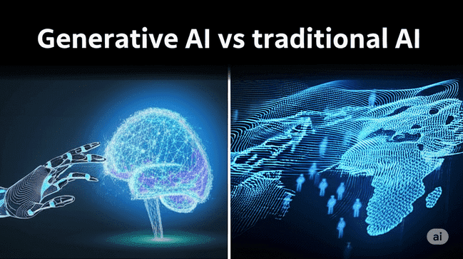 Generative AI vs Traditional AI: The Future of Machine Intelligence and Creativity